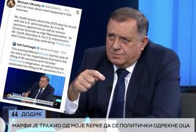 Dodik je nasamario novostečene američke prijatelje
