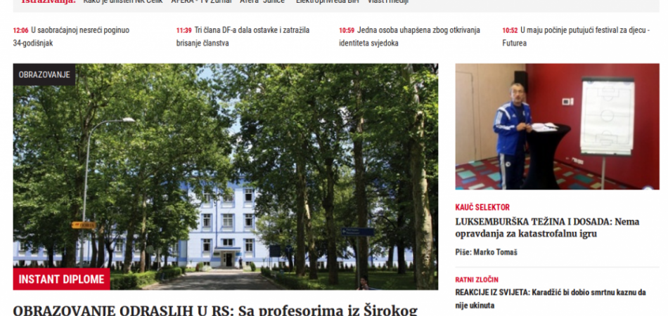 Žurnal ima novu stranicu prilagođenu svim uređajima