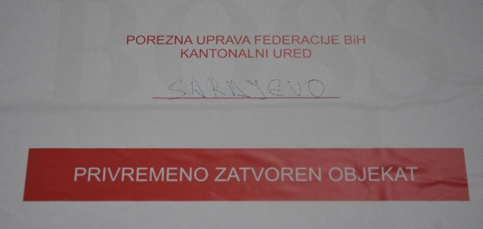 SARAJEVO: Velika akcija poreznika