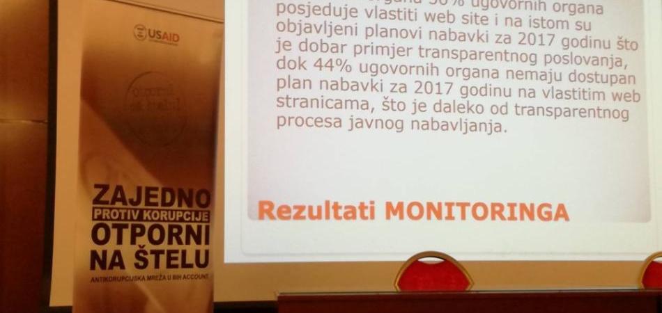 Proces javnih nabavki netransparentno provodi 44% ugovornih organa