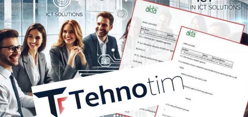 'Tehnotim' na putu za novi tenderski milion