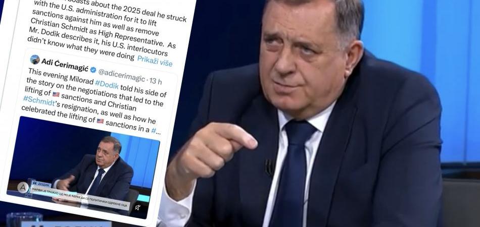 Dodik je nasamario novostečene američke prijatelje
