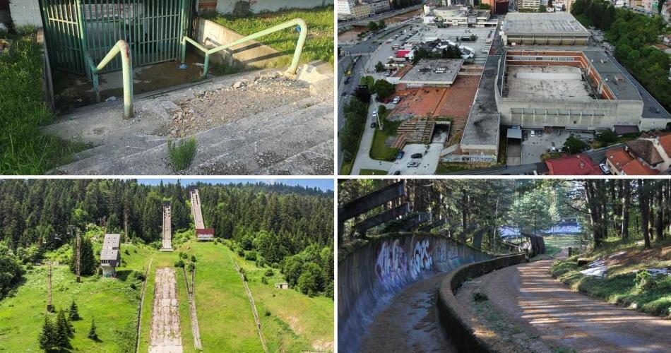 Olimpijski stadion propada, Grbavica je nedovršen objekat