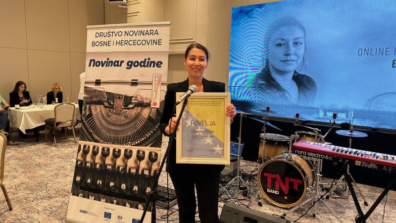 Branka Mrkić je novinarka godine u kategoriji online i printanih medija
