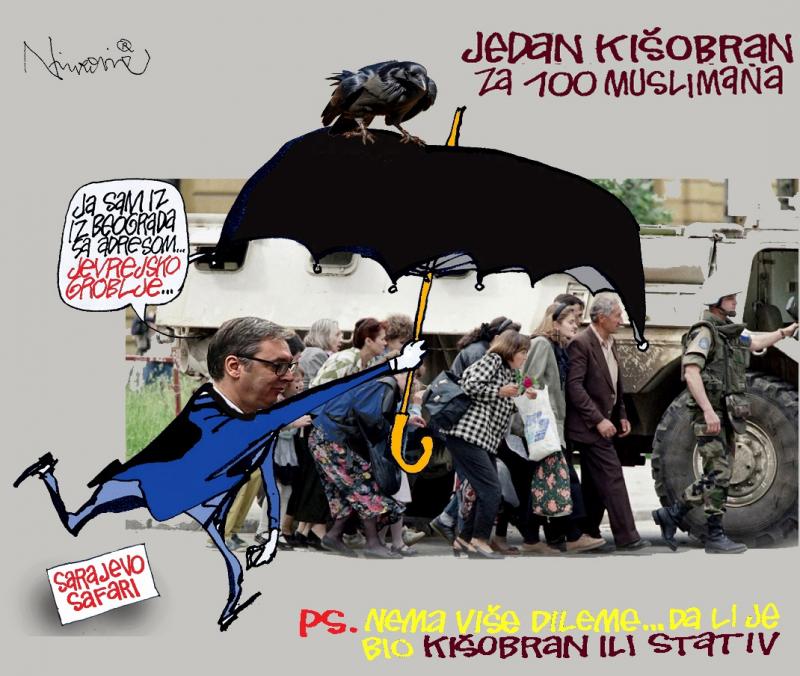 Kišobran djeluje sa Špicaste stijene