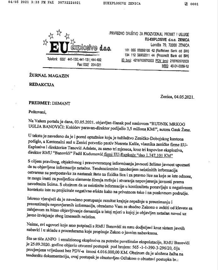 EU Explosive 1 demanti