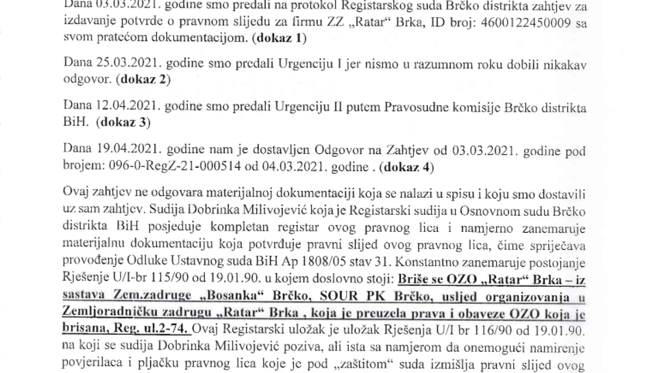 krivina prijava1 brcko