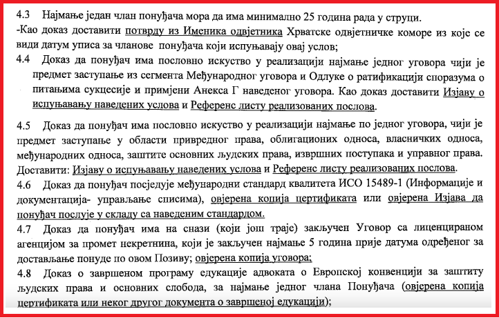 uslovi za advokata